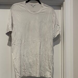 James Perse White Short Sleeve Crew Tee